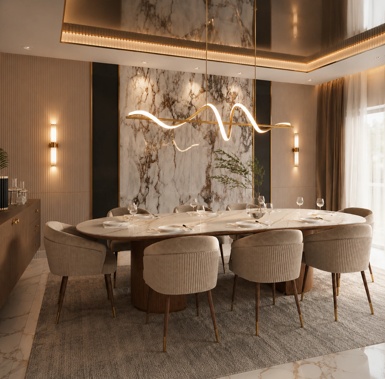 Hyde Park Apartment Living & Dining hero image